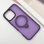 Чехол для iPhone Mobile Case Metal Buttons with MagSafe HQ Ring Purple for iPhone 16 Pro: Цвет фиолетовый