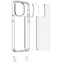 Чехол для iPhone Epic TPU Transparent with Straps Red/White for iPhone 15: Тип чехла накладка на заднюю часть