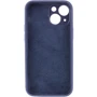 Чохол для iPhone Mobile Case Silicone Case Full Camera Protective Midnight Blue для iPhone 15 Plus: Колір синий