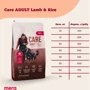 Сухий корм для дорослих собак Mera Care Adult Lamb&Rice з ягнятком та рисом 10 кг (145) (061845): Клас Супер премиум