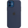 Чохол для iPhone Apple Silicone Case with MagSafe Deep Navy (MHL43) for iPhone 12 / iPhone 12 Pro