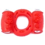 Ерекційне вібро кільце BOSS Vibrating Cock Ring Double Red, BS6700036