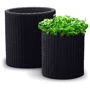 Горщик для квітів Keter Cylinder Planter M Сірий (7290103668211) фото 5