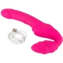 Безремневий страпон з вібрацією Vibrating Strapless Strap-On Pink: Тип Двухсторонние