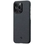 Чохол для iPhone Pitaka MagEZ Case 3 Twill 1500D Black/Grey (KI1401P) для iPhone 14 Pro: Колір черный