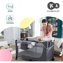 Кровать-манеж с пеленатором Kinderkraft Leody Grey (KCLEOD00GRY00AC): Колеса 2 колеса