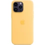 Чехол для iPhone Apple Silicone Case with MagSafe Sunglow (MPU03) for iPhone 14 Pro Max: Материалы Силикон