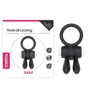 Ерекційне віброкільце LoveToy Power Clit Cockring, Black: Виробник LOVETOY