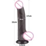 Фалоімітатор LoveToy Sliding-Skin Dual Layer Dong 8.5" Black: Наявність вібрації  Нет