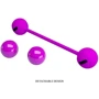 Вагінальні кульки Pretty Love Kegel Ball III Purple: Кількість кульок 2