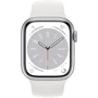 Apple Watch Series 8 41mm GPS+LTE Silver Aluminum Case with White Sport Band (MP4A3, MP4E3): Колір сріблястий (Silver)