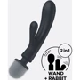 Вібратор-кролик + масажер 2в1 Satisfyer Triple Lover Gray: Діаметр, см 3.8