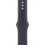 Apple Watch SE 2 2024 44mm GPS Midnight Aluminum Case with Midnight Sport Band - S/M (MXEJ3QH/A): Экран OLED LTPO (яркость до 1000 нит) с технологиями Retina / 368x448 пикселей / защитное стекло Ion-X повышенной прочности