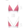 Спортивний топ з подвійними бретелями Passion PS007 TOP pink, size XL: Застосування На грудь