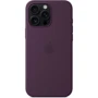 Чохол для iPhone Apple iPhone 16 Pro Max Silicone Case with MagSafe - Plum (MYYW3ZM/A): Матеріали Силикон