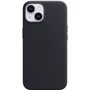 Чохол для iPhone Apple Leather Case with MagSafe Midnight (MPP43) для iPhone 14: Колір синий