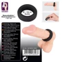 Кільце ерекційне Black Velvets Cock Ring 2.6 см: Колір черный