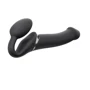 Безремневой страпон з вібрацією Strap-On-Me Vibrating Black L: Для кого для пари