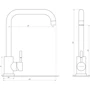 Змішувач для кухні Globus LUX SUS-203L-BB: Вид змішувача Одноважільний