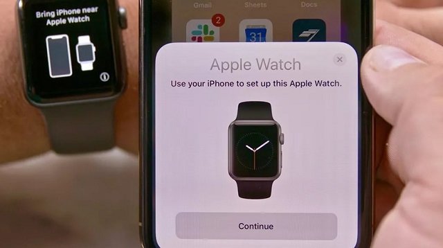 Скидання Apple Watch через годинник