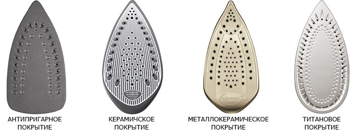 Материал и форма подошвы утюга