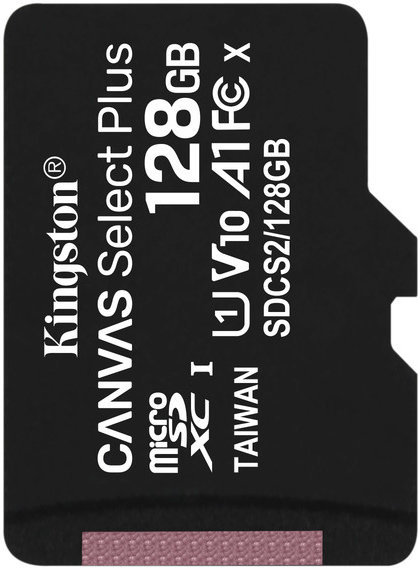Kingston 128GB microSDXC UHS-I U1 V10 A1 Canvas Select Plus (SDCS2/128GBSP)