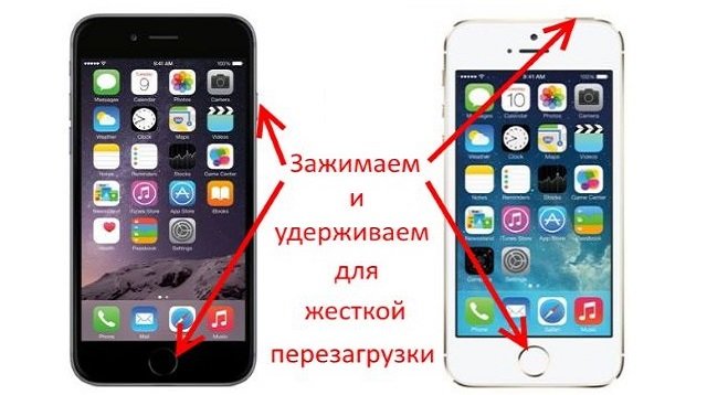 Перезагрузка iPhone