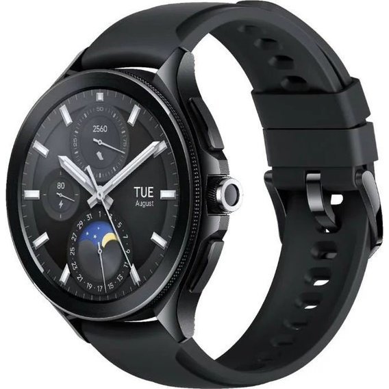 Xiaomi Watch 2 Pro Black Case with Black Fluororubber Strap