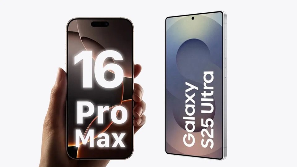 iPhone 16 Pro Max і Samsung S25 Ultra