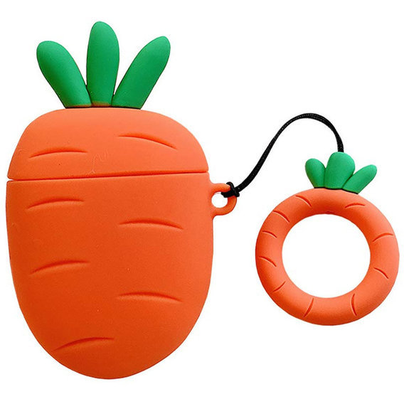 Чехол для наушников TPU Case Smile Fruits Carrot for Apple Airpods