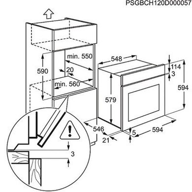 Духовой шкаф electrolux eoa 5551