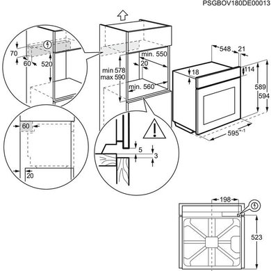 Духовой шкаф electrolux eeb4231pox