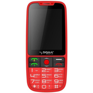 Мобільний телефон Sigma mobile Comfort 50 Elegance Dual Sim Red (UA UCRF)