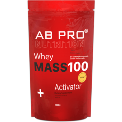 Гейнер AB PRO MASS 100 Whey Activator 1000 g /8 servings/ Vanilla