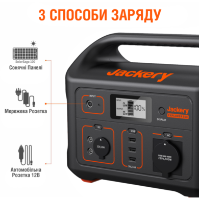 Зарядная станция Jackery Explorer 500W купить в Киеве, Украине