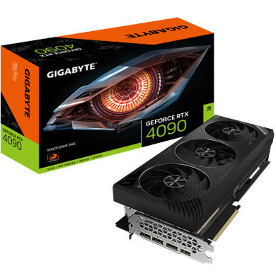 Відеокарта GIGABYTE GeForce RTX 4090 WINDFORCE 24G (GV-N4090WF3-24GD)