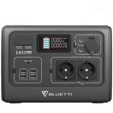 Зарядная станция Bluetti PowerOak EB55 537Wh 700W 150000mAh (EB55)