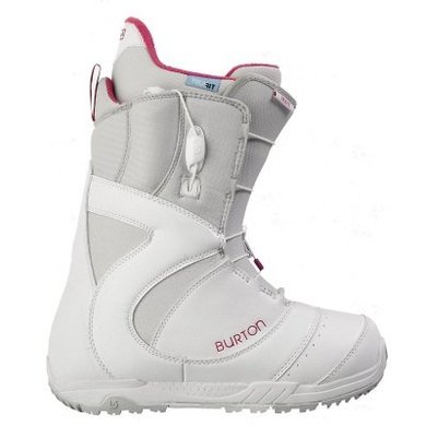 BURTON Mint 7.5 White Gray Pink 2012