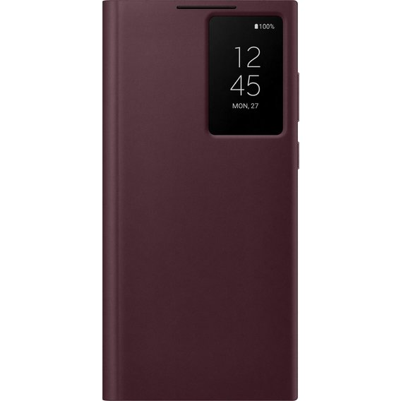 Аксессуар для смартфона Samsung Smart Clear View Cover Burgundy (EF-ZS908CEEGRU) for Samsung S908 Galaxy S22 Ultra