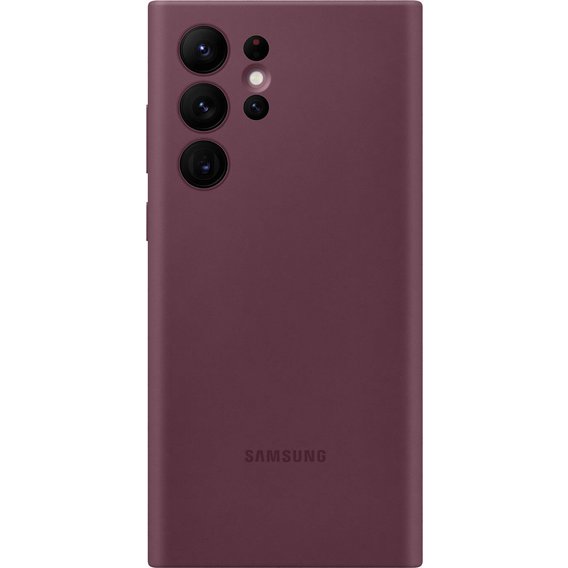 Аксессуар для смартфона Samsung Silicone Cover Burgundy (EF-PS908TEEGRU) for Samsung S908 Galaxy S22 Ultra