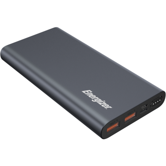 Зовнішній акумулятор Energizer Power Bank 10000mAh USB-C 2xUSB+USB-C PD Grey (UE10047PQ (G))