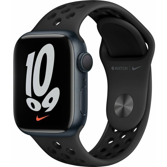 Apple Watch Series 7 Nike 41mm GPS Midnight Aluminum Case with Anthracite/Black Nike Sport Band (MKN43) UA