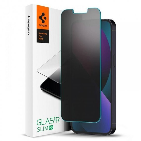 Аксесуар для iPhone Spigen Tempered Glass TR Slim HD Transparency Sensor Open Privacy (AGL03384) для iPhone 14 Plus | 13 Pro Max