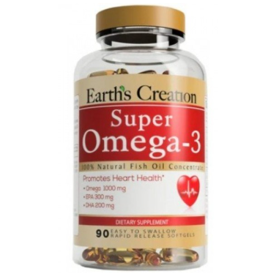 Earth S Creation Super Omega 3 Омега 3 1000 мг 90 капсул купити в Києві Україні Ціна відгуки