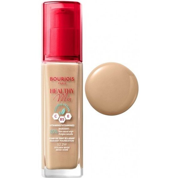 Bourjois Radiance Reveal Healthy Mix Foundation №52 2 W Golden Beige