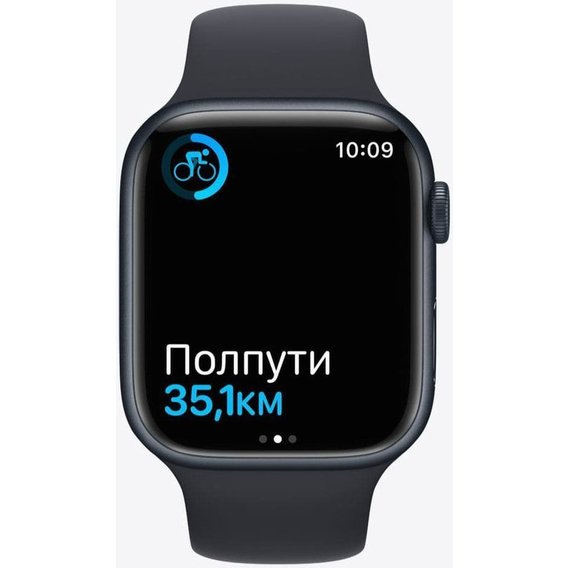Apple Watch Series 7 45mm GPS Midnight Aluminum Case With Midnight Sport Band (MKN53) UA