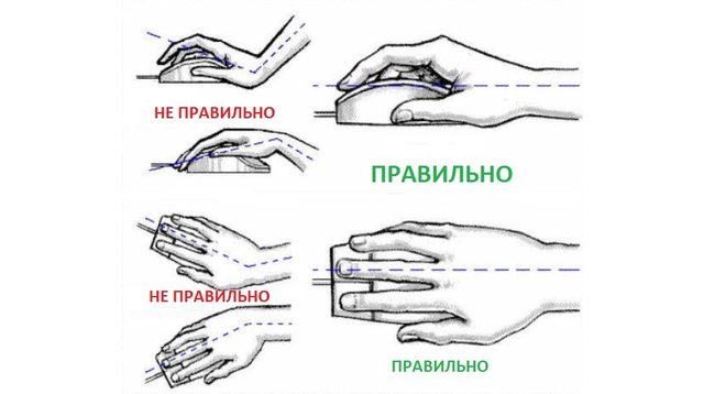 Как правильно держать компьютерную мышь