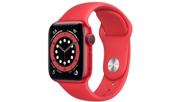 Apple Watch Series 6 40mm GPS+LTE Red Aluminum Case with (PRODUCT)RED Sport  Band (M02T3)