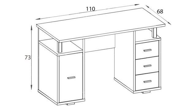 Размеры Компьютерного Стола Фото